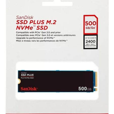 Disco Ssd M2 500gb Sandisk Plus Nvme Sdssda3n-500g-g26