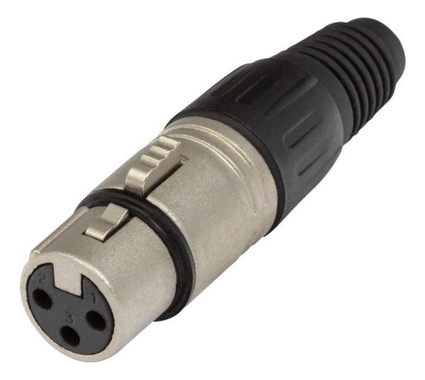 Kit X 3 Fichas Xlr Cable Hembra Metalico Proel Xlr3fv-k3 - Image 2
