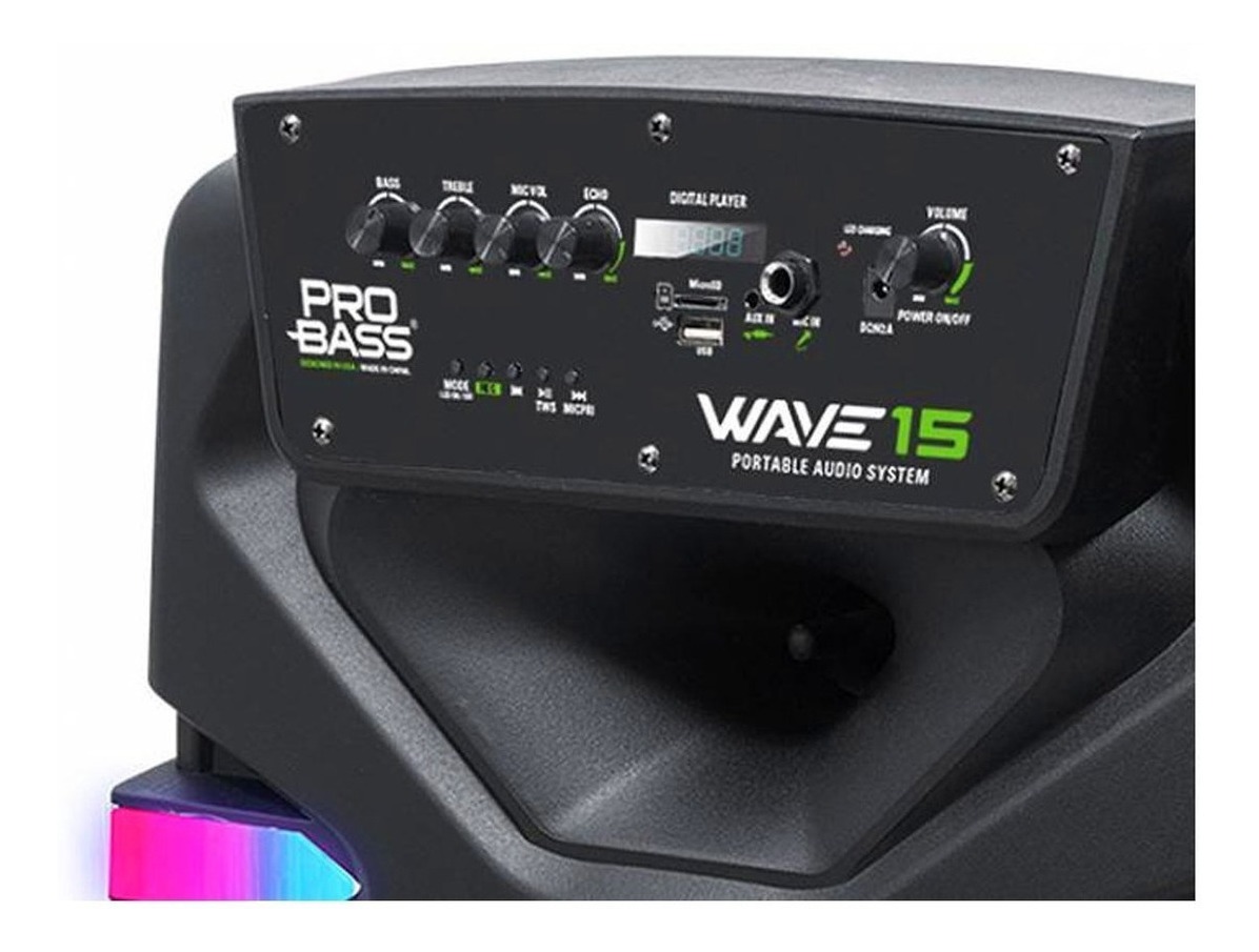 Parlante Pro Bass Wave 15, 700w, Portátil, Bluetooth Bateria - Image 4