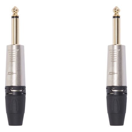 Kit X 2 Fichas Plug Mono 6.3mm Proel Dhj63mnk-k2