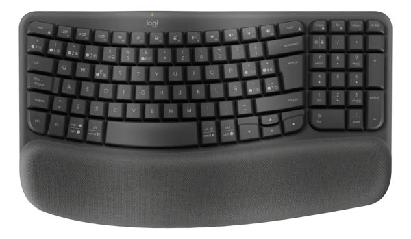 Teclado Inalambrico Logitech Wireless Wave Keys Ergo Español Negro - Image 11