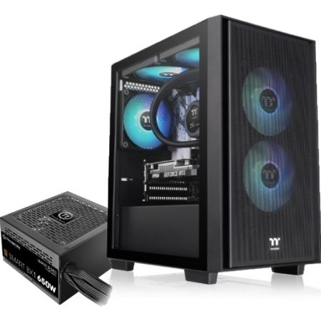 Gabinete + Fuente 650w 80 Plus Thermaltake Versa H16 Argb
