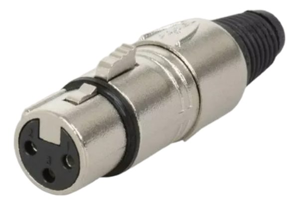 Kit X 3 Fichas Xlr Cable Hembra Metalico Proel Xlr3fvpro-k3 - Image 3