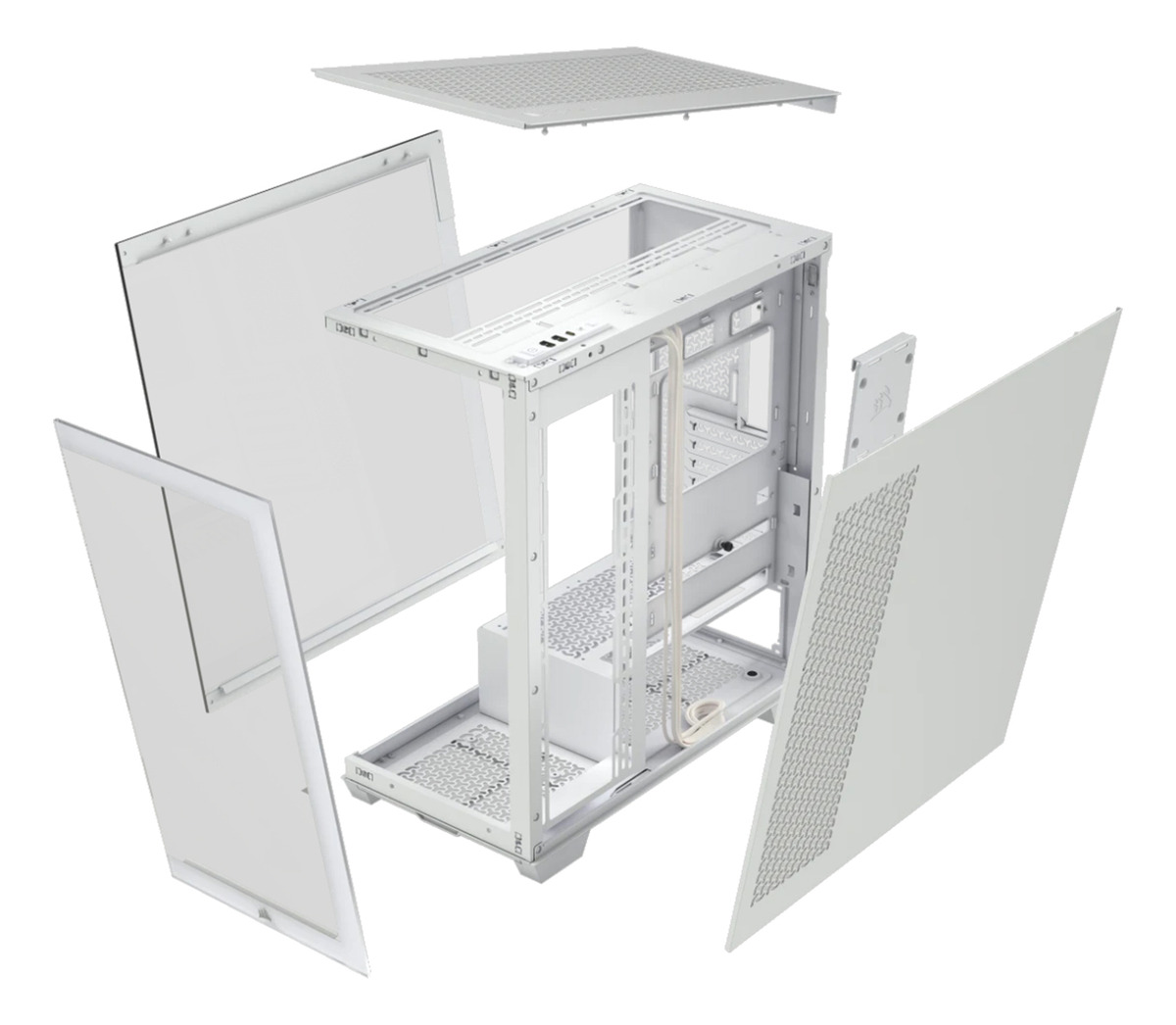 Gabinete Gamer Corsair 3500x Mid-tower Tg White Sin Cooler - Image 2