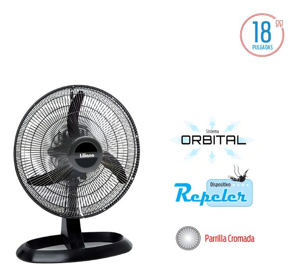 Ventilador Turbo Liliana Vvotr18 18 Aspas Plasticas Orbital - Image 4