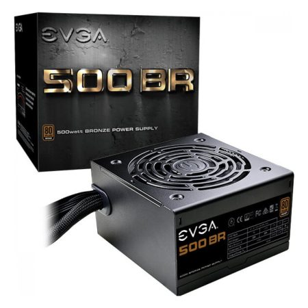 Fuente Gamer Atx Evga 500w Br 80 Plus Bronze 100-br-0500