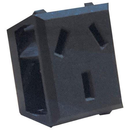 Toma Corriente Para Chasis 3 Patas Negro Envio Rab T168