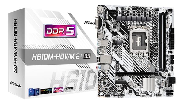 Mother Asrock H610m-hdv/m.2 Ddr5 Intel S1700 12va 13va 14va - Image 2