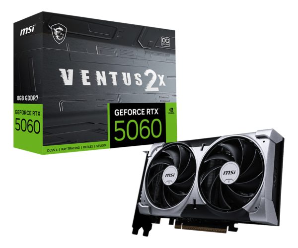 Placa De Video Msi Rtx 5060 Ventus 2x Oc 8gb Pcie 5.0
