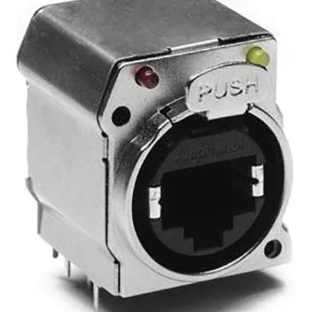 Ficha Conector Rj-45 Para Pcb Amphenol Rjx8fb5huueb