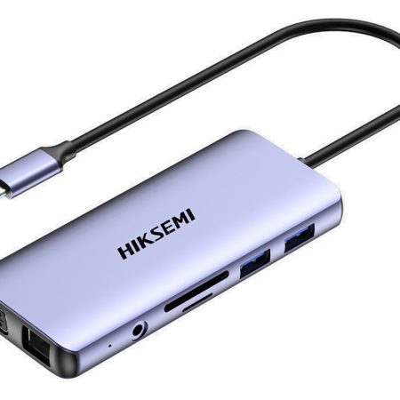 Adaptador Hub Hiksemi 11 En 1 Usb Tipo C Rj45 Hdmi Sd
