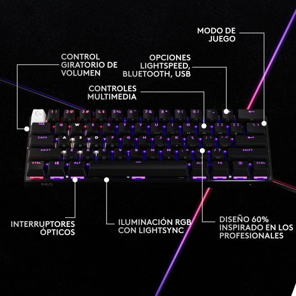 Teclado Inalámbrico Logitech G Pro X 60 Lightspeed Esp - Image 5
