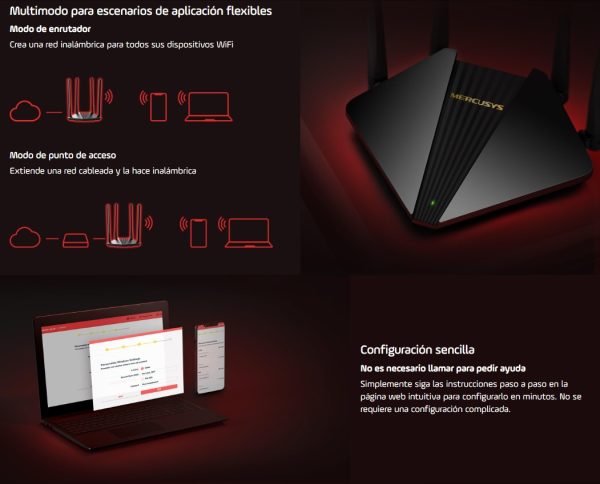 Router Mercusys Mr30g Gigabut Ac1200 4 Antenas Dual Band - Image 8