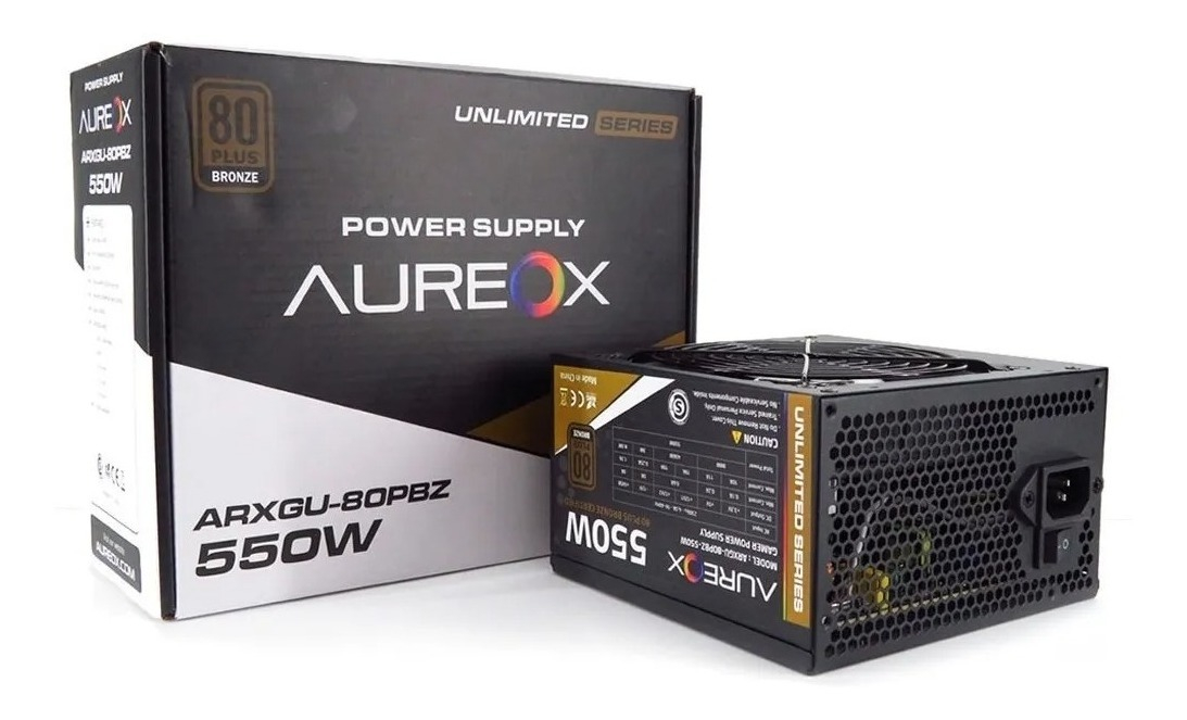 Fuente Gamer Aureox Arxgu-80pbz-550w 550w Pci-e 80+ Bronce