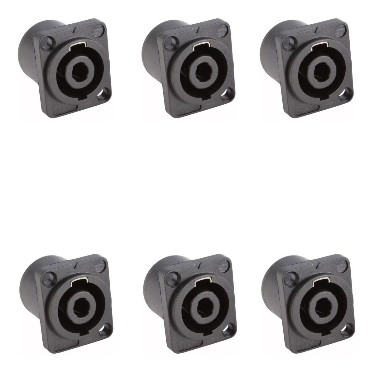 Kit X6 Unidades Speakon Hembra Chasis Xpro K6-cxp-s4mchc