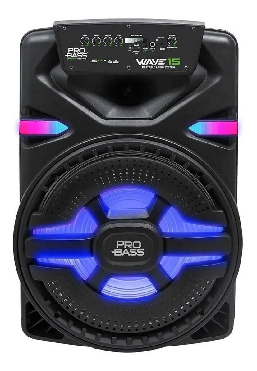 Parlante Pro Bass Wave 15, 700w, Portátil, Bluetooth Bateria - Image 2