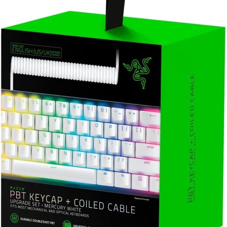 Razer Keycaps + Cable Teclados Mecánicos Ingles Us Blanco