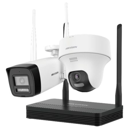 Kit Nvs + 2 Camaras Ip Wifi Hikvision 4mp Easy Link
