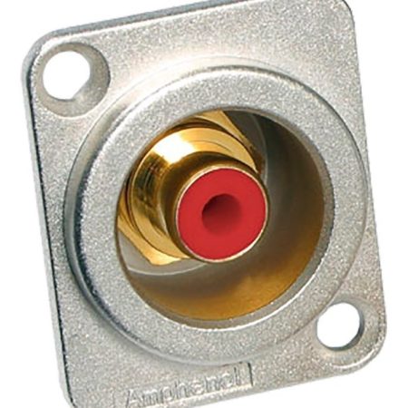 Ficha Amphenol Rca Hembra Chasis Amphenol Acjd-red