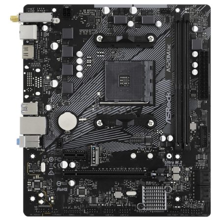 Mother Asrock A520m/ac Wifi Bulk Sin Caja Am4 Ddr4 Pci-e 3.0
