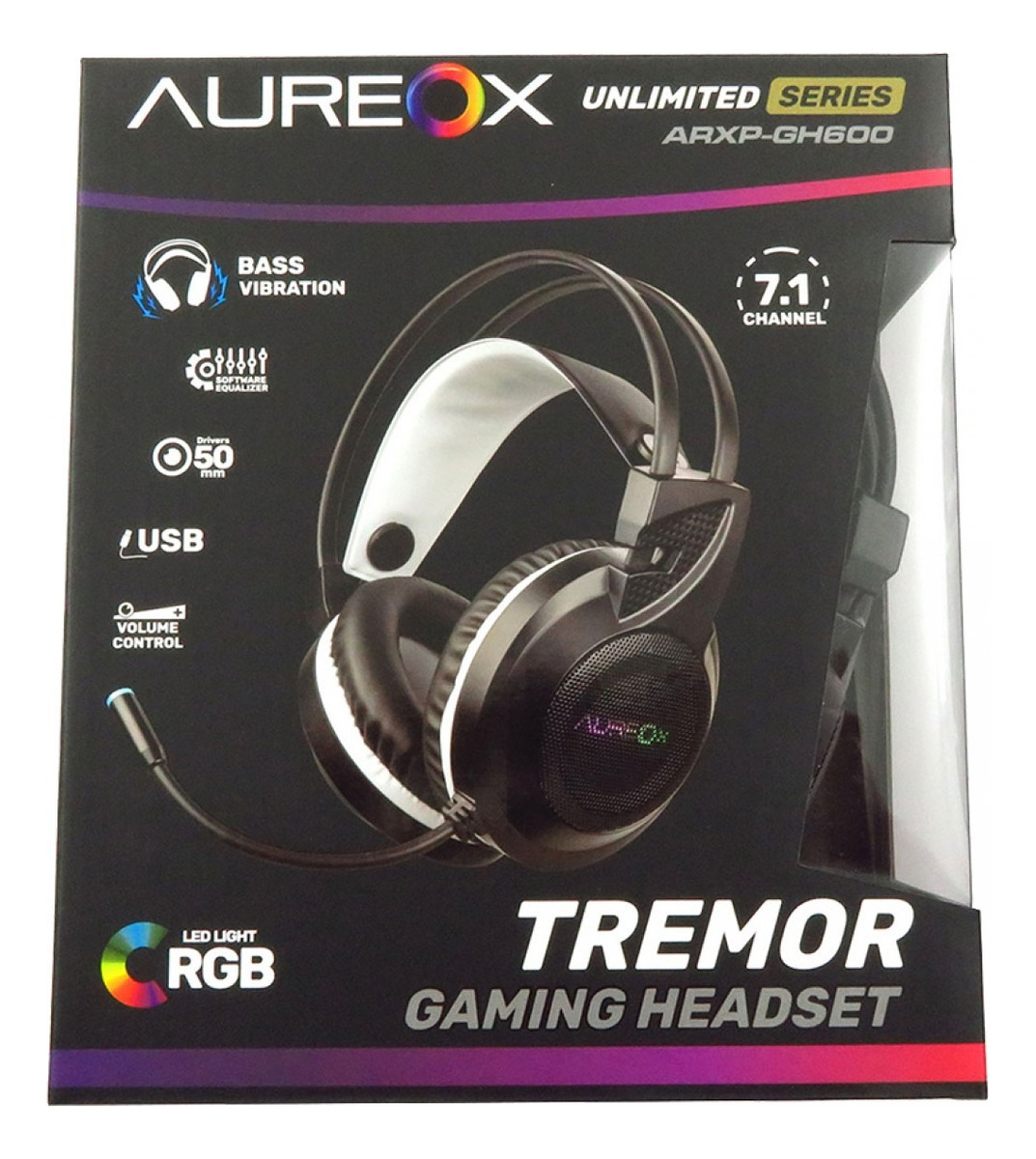 Auricular Aureox Tremor Gaming Gh600 Usb Ps4 Pc 7.1 - Image 4
