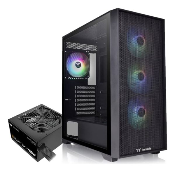 Gabinete Thermaltake H390 Fan X4 Argb Fuente 750w 80 Bronce