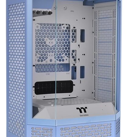 Gabinete Micro Torre Thermaltake 300 Cristal Templado Usb-c Color Hydrangea Blue