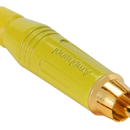 Ficha Rca Macho Cable Amarillo Amphenol Acpr-yel