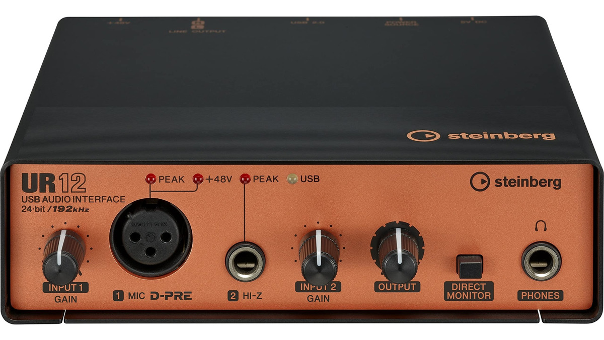 Interfaz De Grabación Usb Steinberg Ur12b Placa De Audio