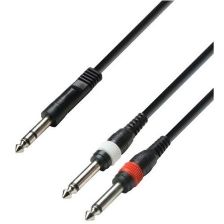 Cable Plug Stereo A Plug Mono 3m Adam Hall K3yvpp0300