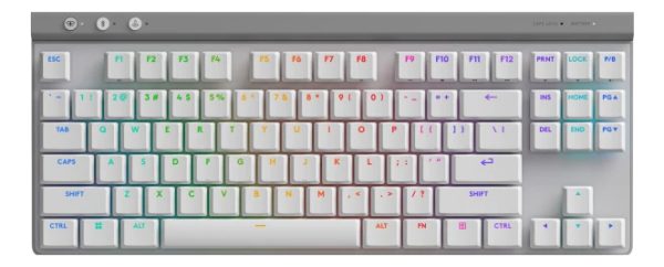 Teclado Logitech G515 Tkl White Mechanical Us Bateria