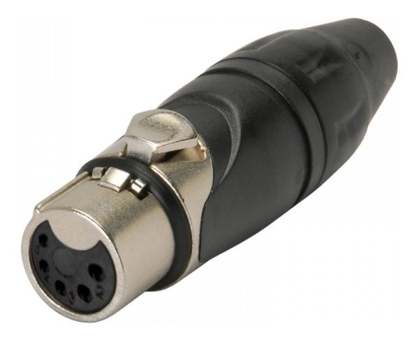 Ficha Conector Xlr 5 Pines Hembra Amphenol Ax5f
