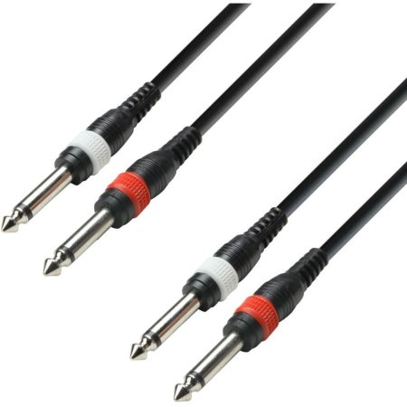 Cable De Audio 4 Jack Mono 6.3mm 3m Adam Hall K3tpp0300