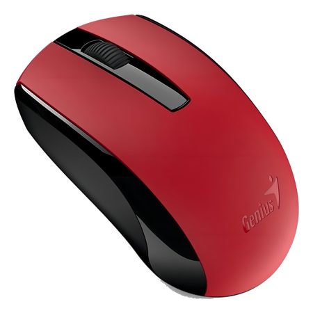 Mouse Inalámbrico Recargable Genius Eco-8100 Rojo