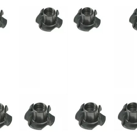 Tuerca 6mm Rab Parlante Clavar Madera T-nuts Negras 8 Unid