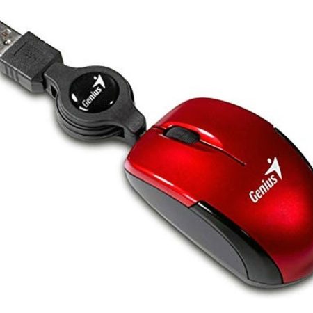 Mouse Usb Genius Micro Traveler Ruby 1000dpi Cable Retractil