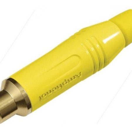 Ficha Rca Hembra Cable Amarillo Amphenol Acjr-yel