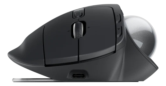 Mouse Logitech Mx Ergo Trackball Inalámbrico Ergonómico Color Negro - Image 2