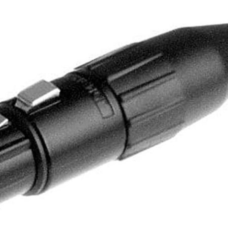 Ficha Xlr Hembra Cable Negro Amphenol Ac3fb