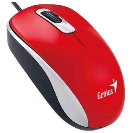 Mouse Usb Genius Dx-110 Red 1000dpi 3 Botones
