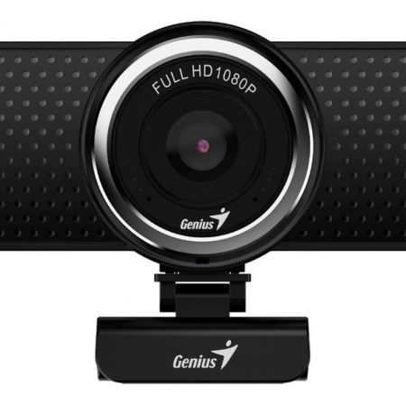 Camara Web Genius Ecam 8000 1080p Rotacion 360 Negra