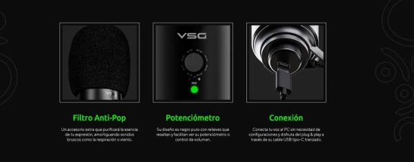 Microfono Profesional Vsg Omkara Negro Original Nuevo - Image 6