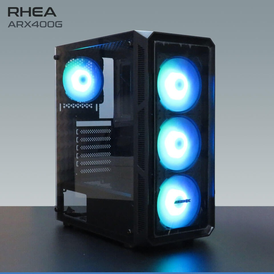 Gabinete Gamer Aureox Rhea Arx400g Vidrio 4 Cooler Rgb - Image 2