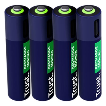 Kit X 4 Pilas Aa Recargables Por Usb-c Trust 25631