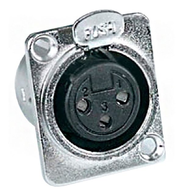 Ficha Xlr Chasis Hembra Cablelab Ampro Clc-x3fp