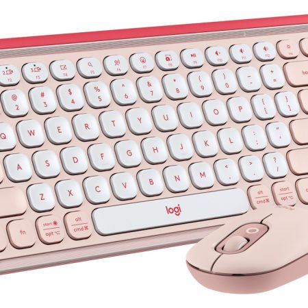 Teclado + Mouse Logitech Pop Icon Rose 920-013053