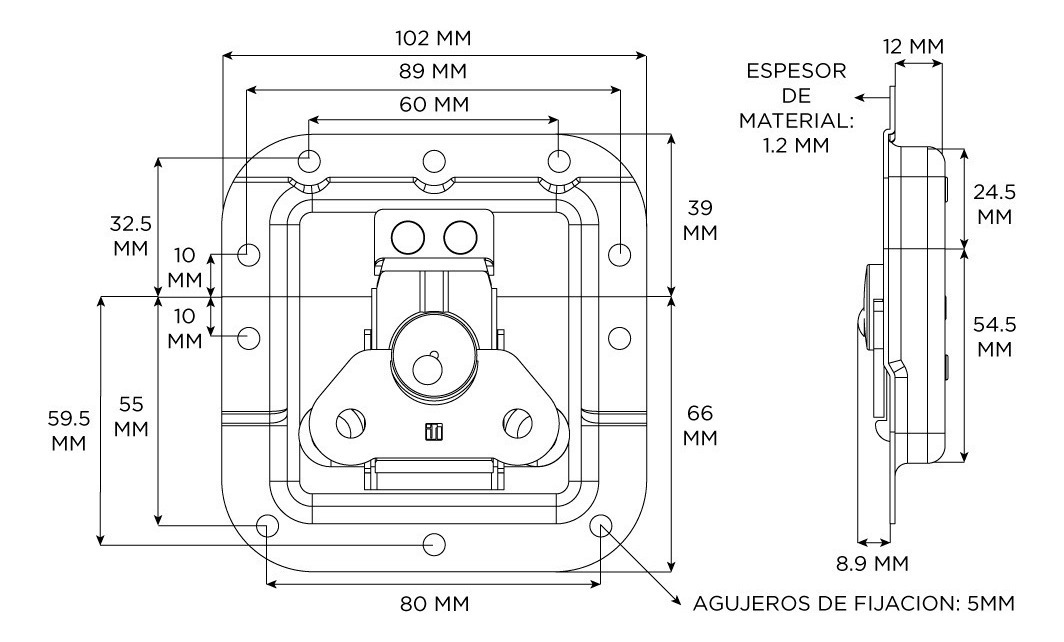 Kit Para Rack Y Anvil Adam Hall Ahkit3 Herrajes De Embutir - Image 4
