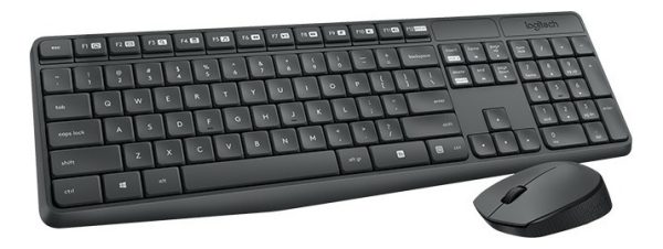 Teclado Y Mouse Inalambrico Logitech Mk235 Grey
