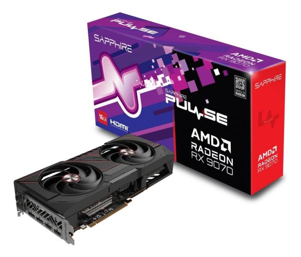 Placa De Video Sapphire Pulse Rx 9070 16gb Pci-e 5.0 Gddr6