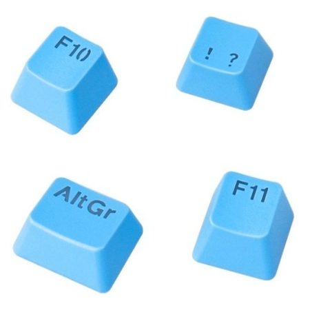 Kit 108 Keycaps Teclado Mecanico Celeste Nisuta Nskbgz108